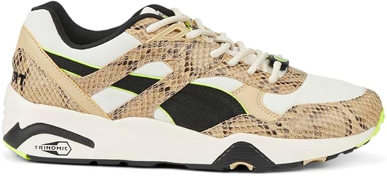Amazon.com | PUMA Mens R698 Lace Up Sneakers Shoes Casual - White